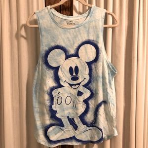 Disney Mickey Mouse Blue High Neck Tank Top
